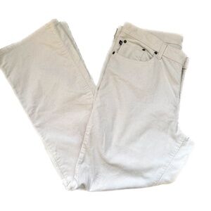 Polo Jeans Ralph Lauren Pants Corduroy Off White Flared Bootcut Cotton Blend 14